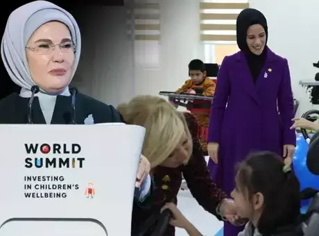 Emine Erdoğan ve Esra Albayrak Semerkant’ta! Özel gereksinimli çocuklar için önemli adım