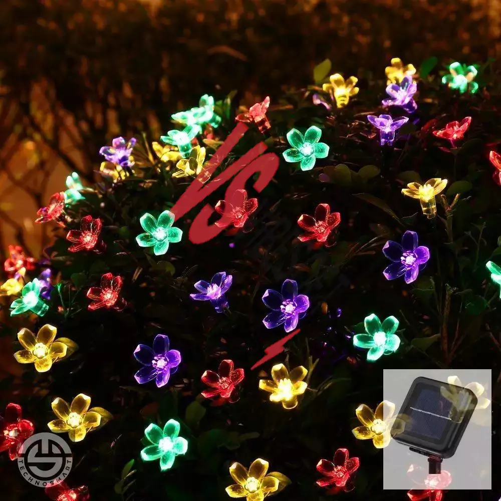 Solar Çiçekli RGB Dekorasyon Lambası Ürün Görseli