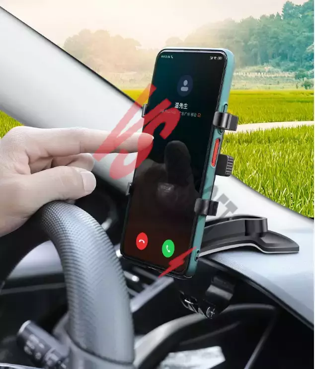 Araba Gösterge Üstüne Takılan 360 Oynar Başlıklı Telefon Tutucu Ürün Görseli