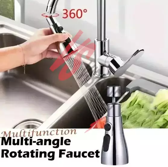 Metalik Musluk Başlığı 3 Fonksiyon Ürün Görseli
