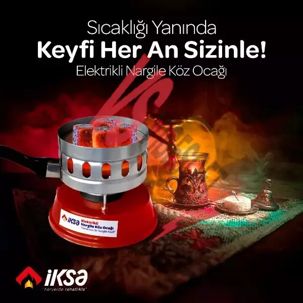 Yuvarlak Galvaniz Elektrikli Nargile Köz Ocağı Ürün Görseli