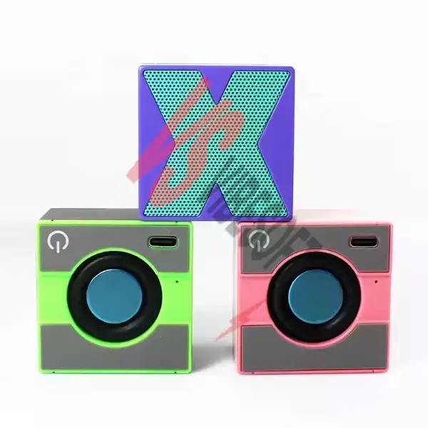 Mini Taşınabilir Hoparlör - Type C (USB-C) Şarj - Güçlü Bass - Küp Tasarım Ürün Görseli