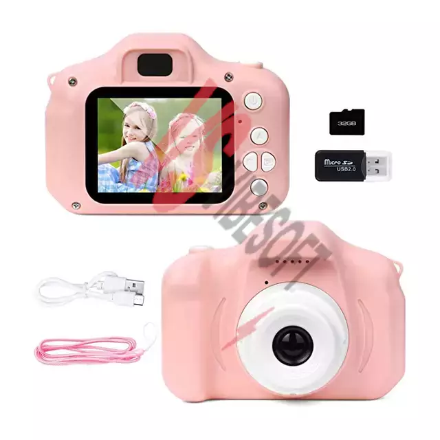 Mini Kamera Fotoğraf Makinesi Pembe Ürün Görseli