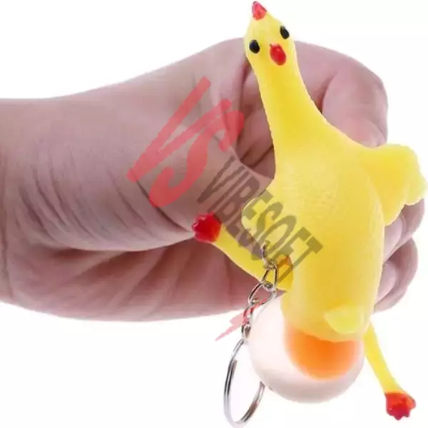 Squishy Yumurtlayan Tavuk Anahtarlık Ürün Görseli
