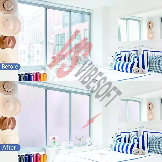 UV Engelleyici Buzlu Cam Filmi 3 Metre x 45 Cm. Ürün Görseli