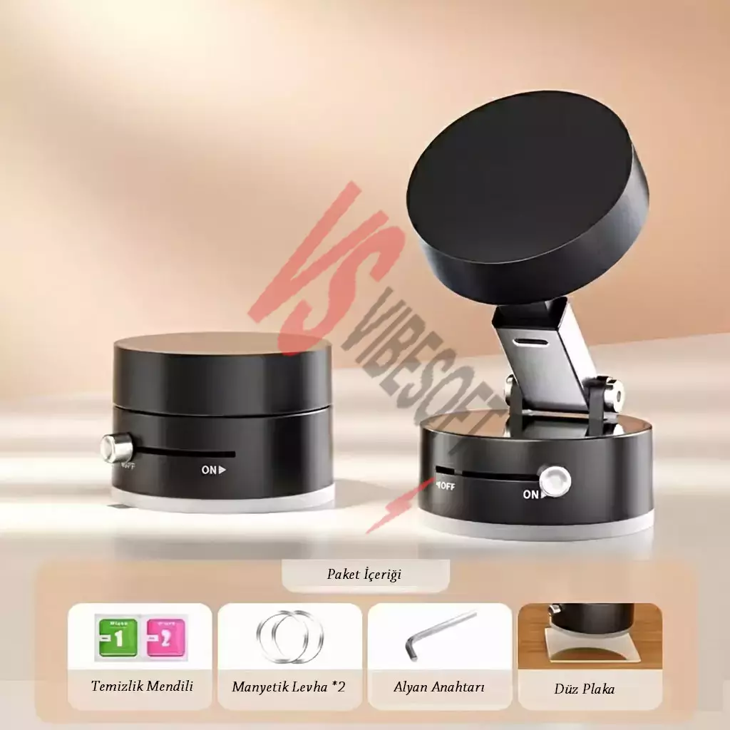 Mıknatıslı Katlanabilir Telefon Tutucu - Torpido ve Cam Uyumlu Ürün Görseli