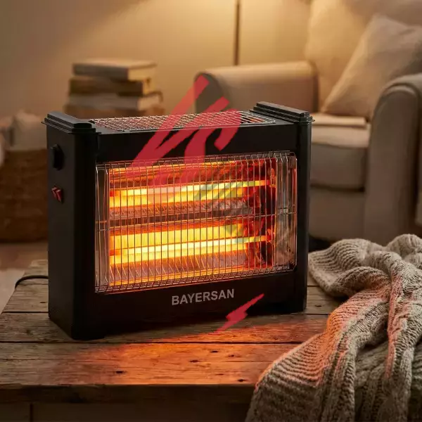 Şömine Tipi Isıtıcı Soba 1800W Ürün Görseli