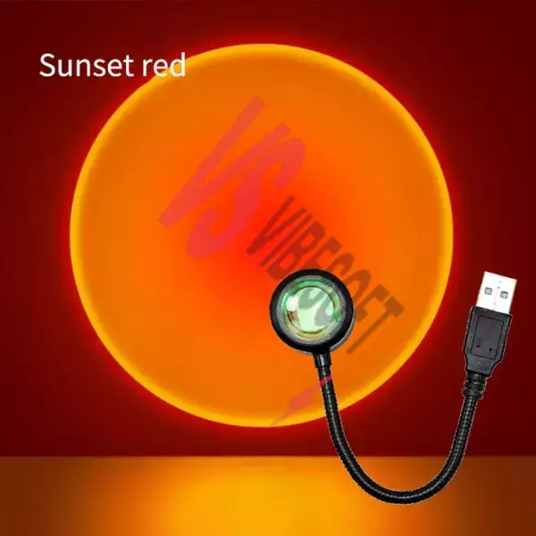 Taşınabilir USB Sunset Gün Batımı Ambiyans Işığı Lamba Ürün Görseli