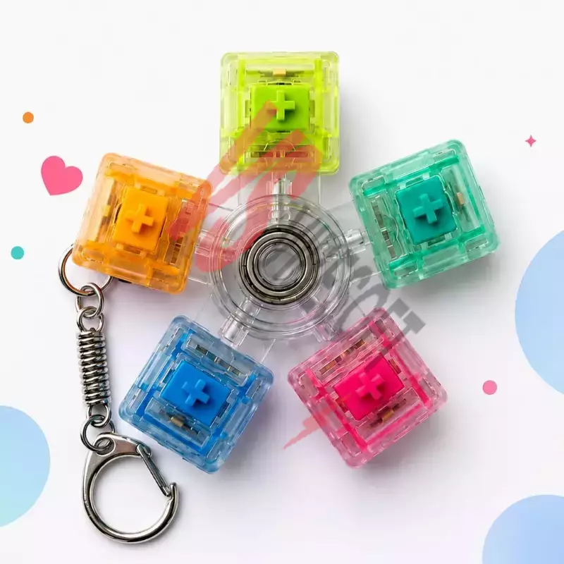 Mekanik Switch Klavye Stres Çarkı - Renkli Tuşlu Fidget Oyuncak Ürün Görseli