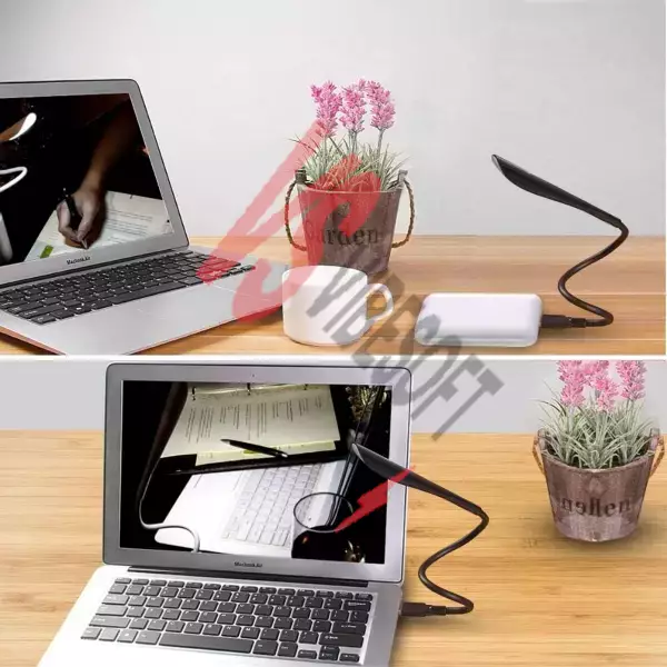 Kompakt USB Siyah 14 Ledli 3 Kademeli Dokunmatik Okuma Lambası Ürün Görseli