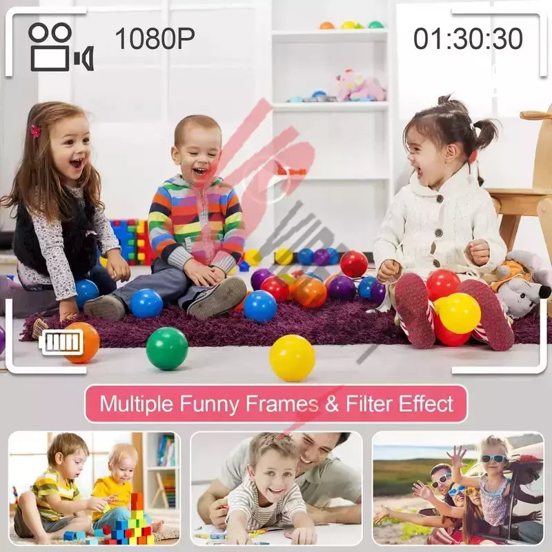 Mini Kamera Fotoğraf Makinesi Pembe Ürün Görseli