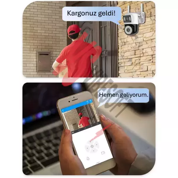 Çift Lensli Dış Mekan Wi-Fi Kamera Ürün Görseli