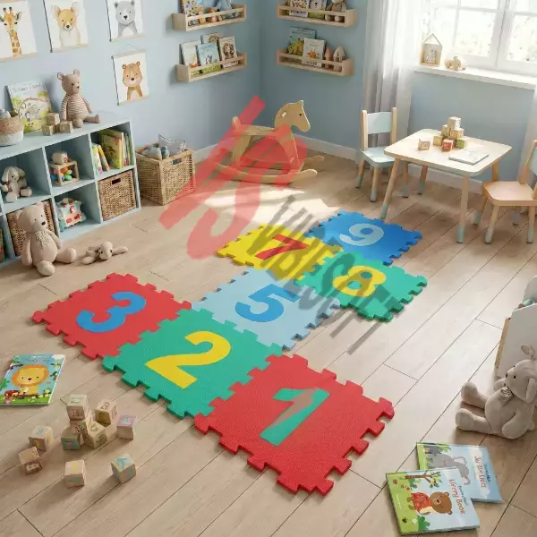 9 Parça Sayılar Puzzle Yer Matı Ürün Görseli