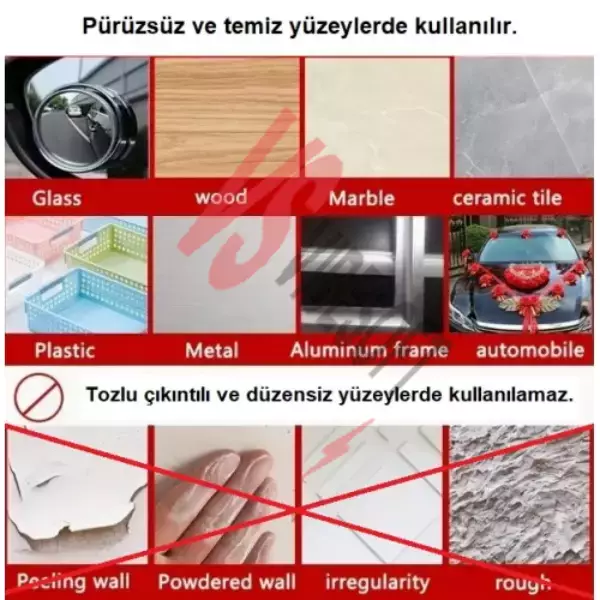 60 Parça Kolay Açılır Güçlü Çift Taraflı Bant 18mmx50mm Ürün Görseli