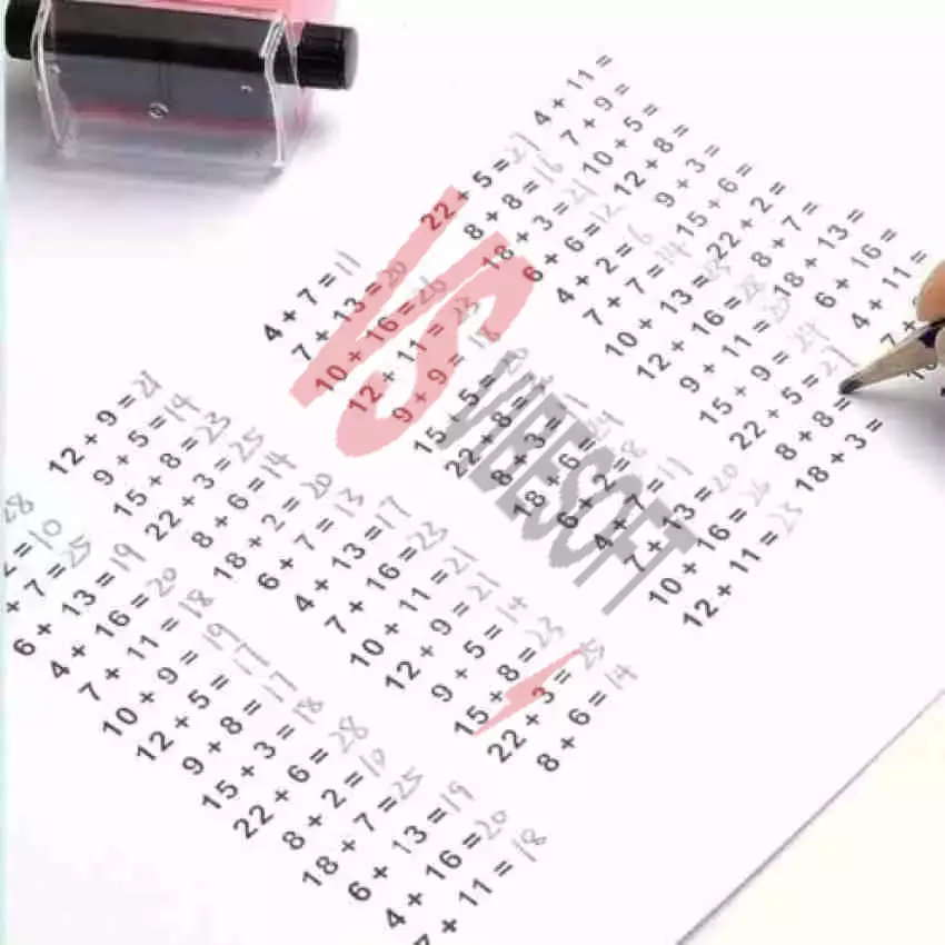 Bölme İşlemi Alıştırma Test Kaşesi Ürün Görseli