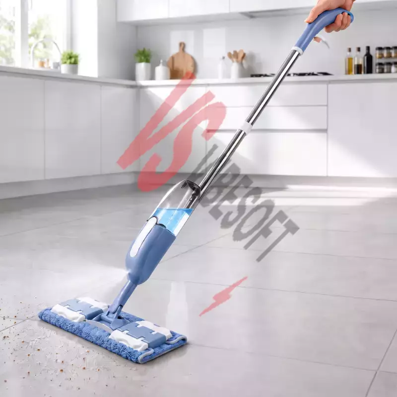 Spreyli Mop - Doldurulabilir Su Haznesi - Yedek Mikrofiber Bez Hediyeli Ürün Görseli