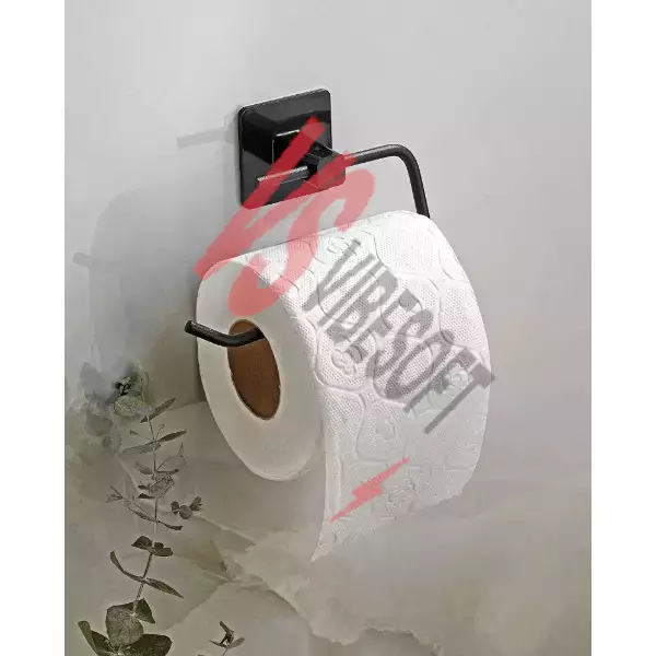 Metal Siyah Tuvalet Kağıtlığı Ürün Görseli
