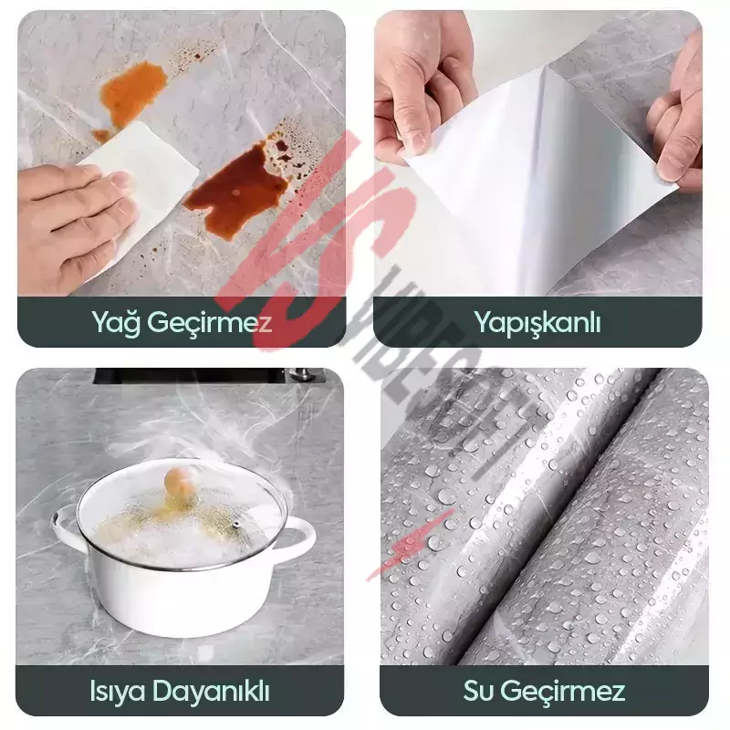 Mermer Desenli Kaplama Kağıdı 5 Metre Ürün Görseli