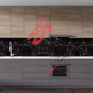Siyah Mermer Desenli Yapışkanlı Kaplama Kağıdı 5 Metre Ürün Görseli