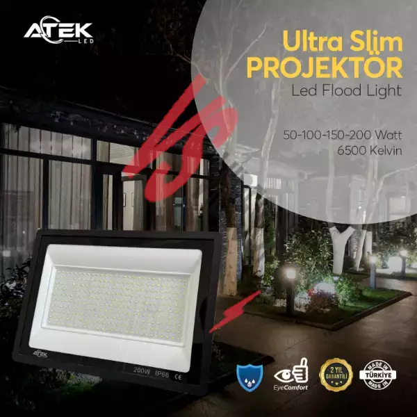 Ultra Slim Projektör Dış Mekan LED Işık Ürün Görseli