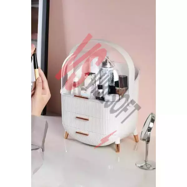 Çekmeceli Kozmetik Organizer Beyaz Ürün Görseli