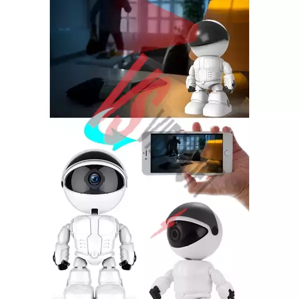 Robot Görünümlü Wi-Fi Bebek Kamerası Ürün Görseli