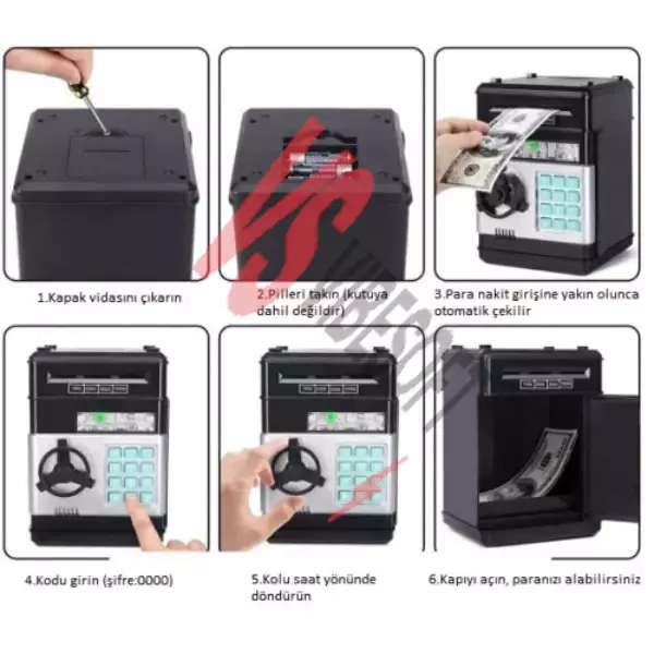 Elektronik Şifreli Kasa Otomatik ATM Kumbara Ürün Görseli