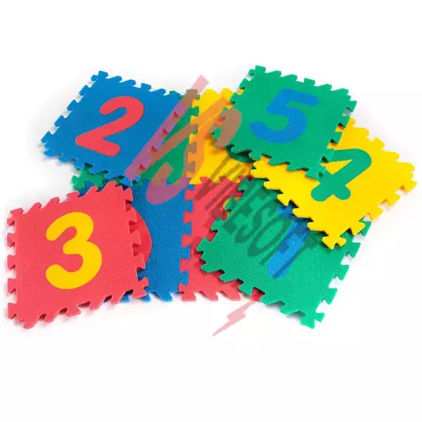 9 Parça Sayılar Puzzle Yer Matı Ürün Görseli