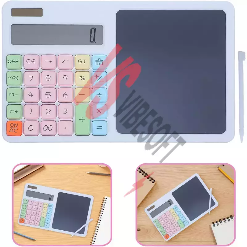 12 Haneli Hesap Makinesi - LCD Yazı Tahtalı - Dijital Kalemli Ürün Görseli