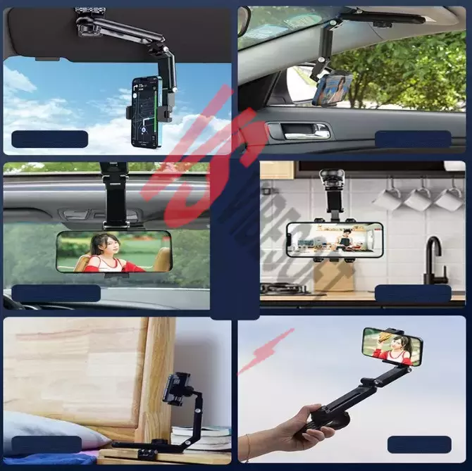 1080° Dönebilen Çok Fonksiyonlu Telefon Tutucu Ürün Görseli