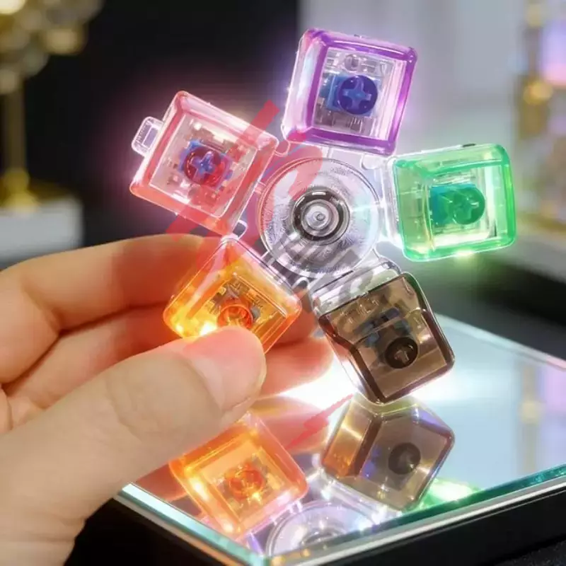 Mekanik Switch Klavye Stres Çarkı - Renkli Tuşlu Fidget Oyuncak Ürün Görseli