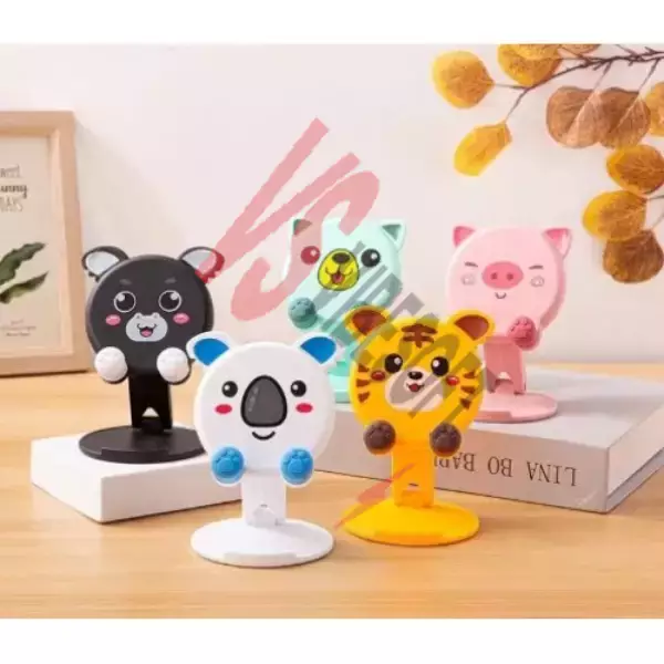 Hayvan Figürlü Masaüstü Telefon Standı 5 Model Ürün Görseli