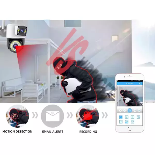 Çift Lensli Dış Mekan Wi-Fi Kamera Ürün Görseli